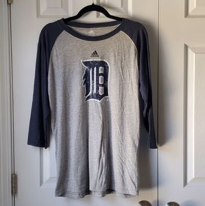Detroit Tigers Baseball 3/4 Sleeve T-shirt